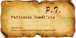 Pellionis Tomázia névjegykártya